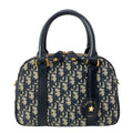 Dior D-vibe Bowling Bag Medium Light Gray Navy