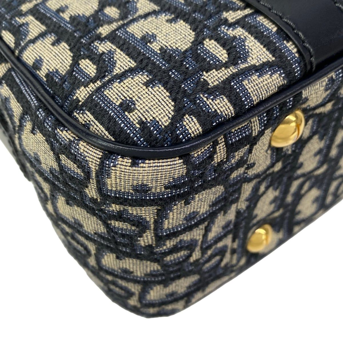 Dior D-vibe Bowling Bag Medium Light Gray Navy — view 8
