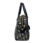 Dior D-vibe Bowling Bag Medium Light Gray Navy — view 2