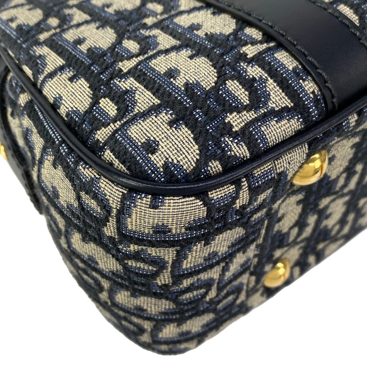 Dior D-vibe Bowling Bag Medium Light Gray Navy — view 6
