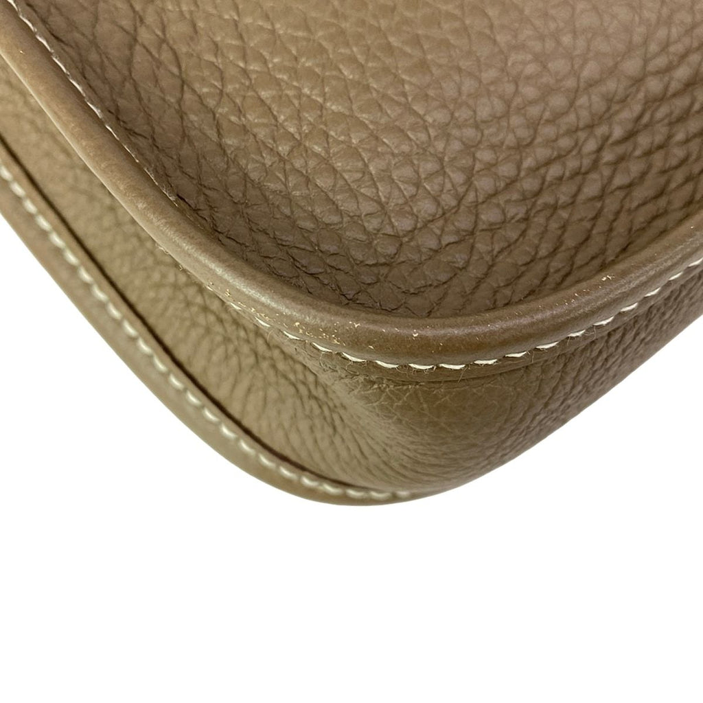 Hermes Shoulder Bag Evelyne TPM Etoupe Gold — view 6