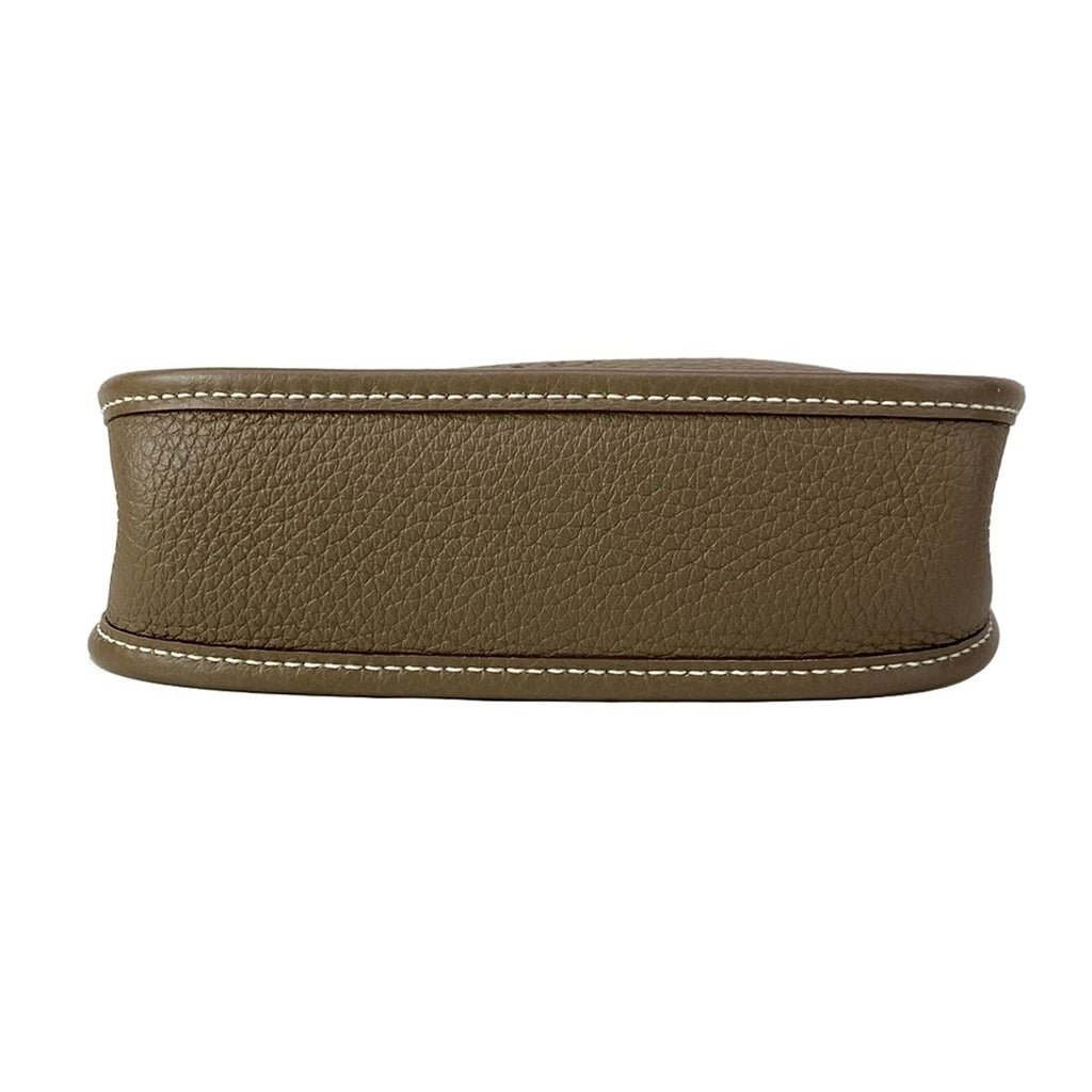 Hermes Shoulder Bag Evelyne TPM Etoupe Gold — view 5