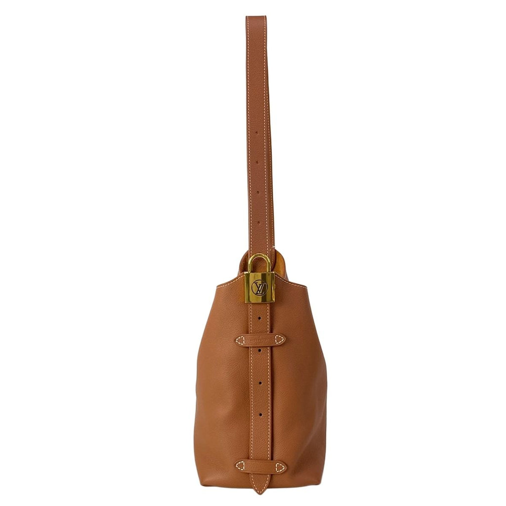 Louis Vuitton Shoulder Bag Lowkey Hobo PM Cognac Leather Cowhide — view 2
