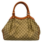 Gucci Tote Bag Sukey Beige Brown Light Leather — view 3