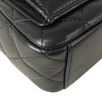 Chanel Backpack Quilted Black Chain Shoulder Gold Lambskin — view 6