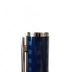 Louis Vuitton Jet Rack Twist Ballpoint Pen Navy Silver Handwriting Confirmed — view 7