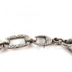 Gucci Interlocking G Arabesque Long Chain Necklace 925 Sterling Silver — view 8