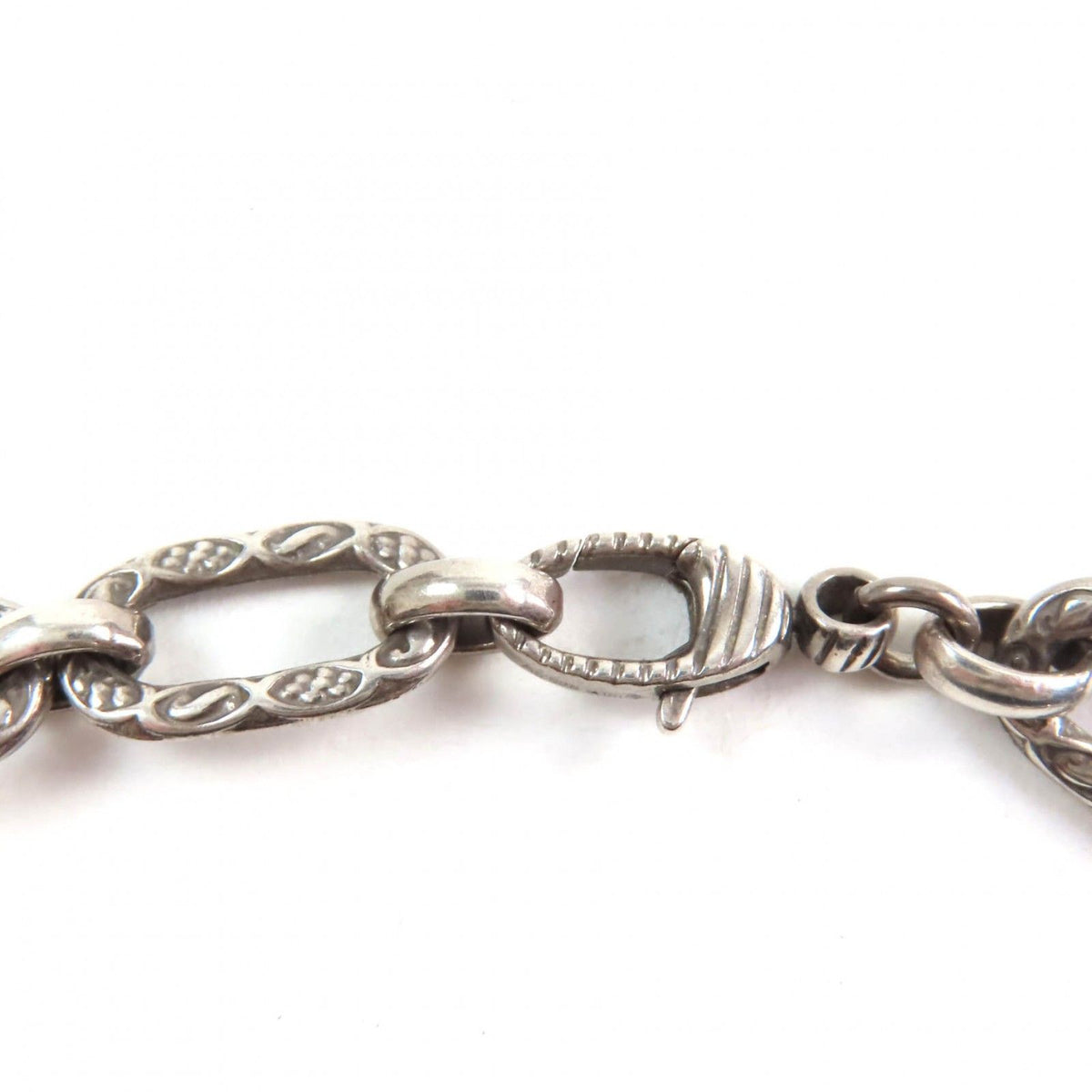 Gucci Interlocking G Arabesque Long Chain Necklace 925 Sterling Silver — view 8