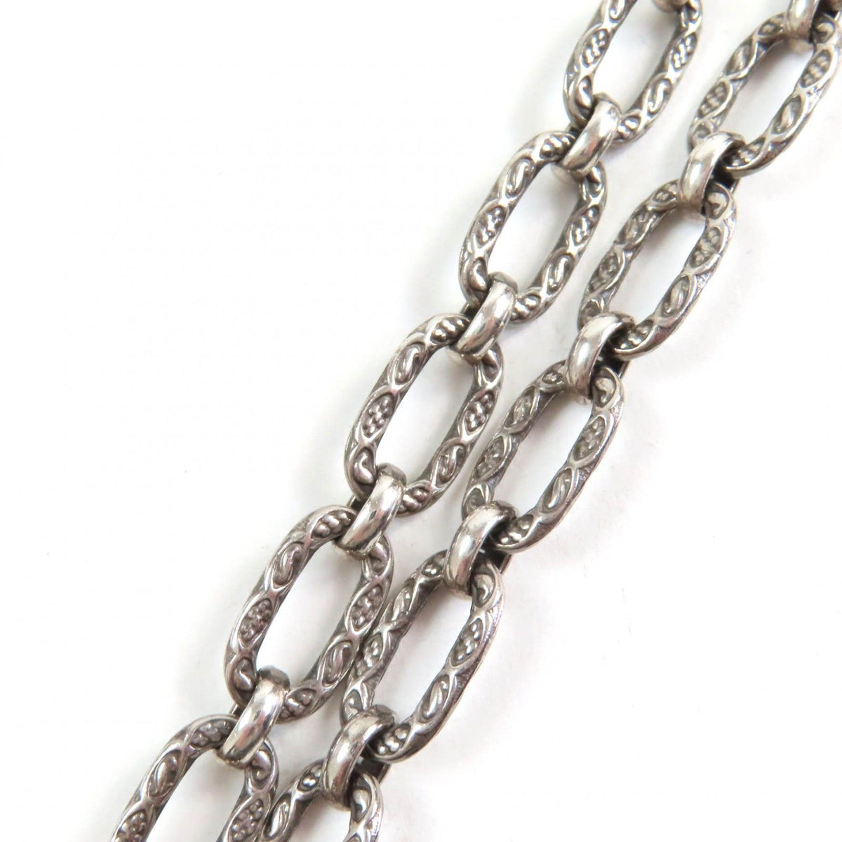 Gucci Interlocking G Arabesque Long Chain Necklace 925 Sterling Silver — view 7