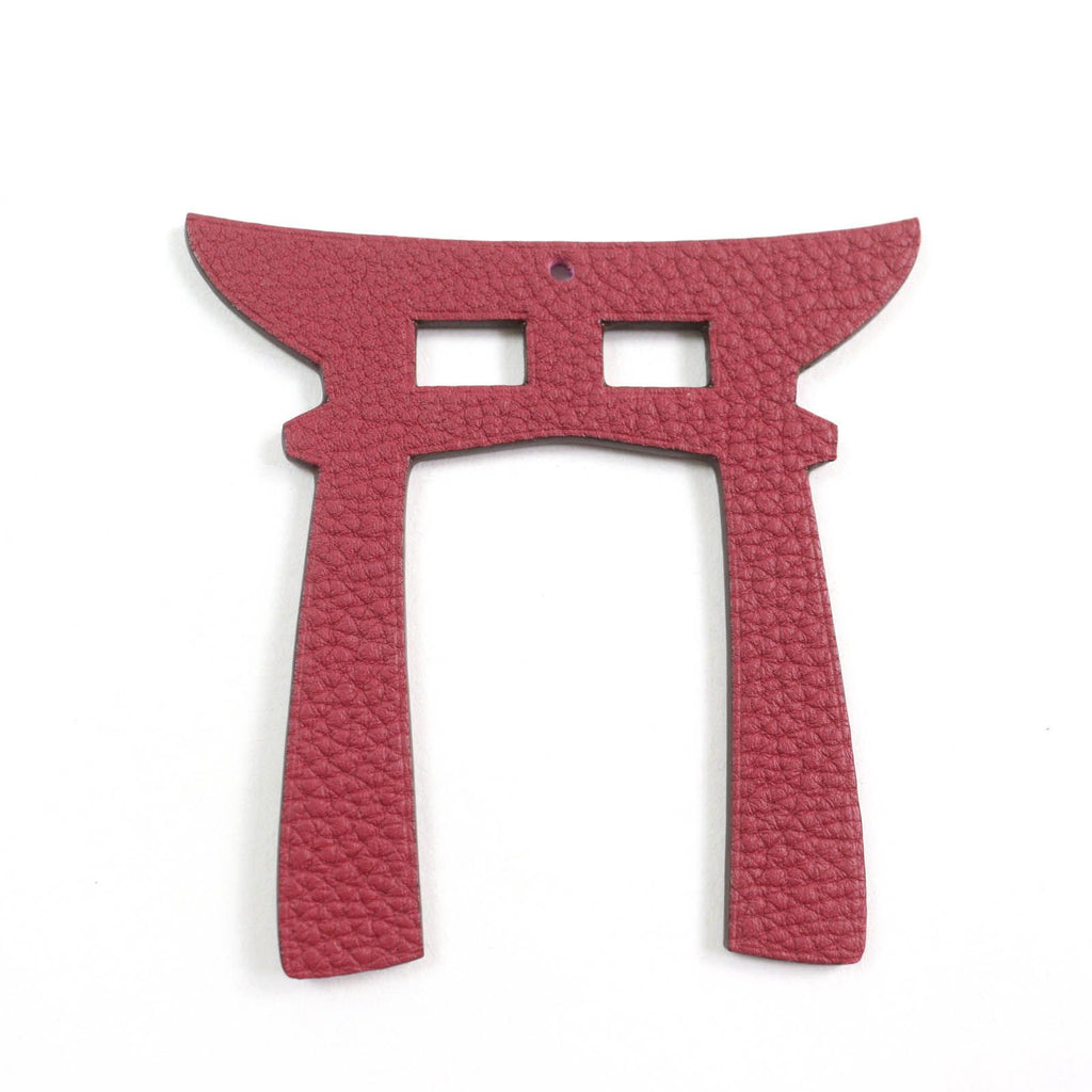 Hermes Petit H Anemone Rouge Granada Torii Veau Epsom Bag Charm