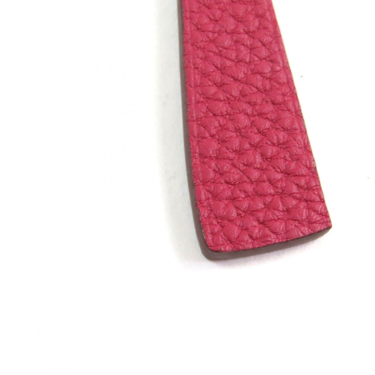 Hermes Petit H Anemone Rouge Granada Torii Veau Epsom Bag Charm — view 6