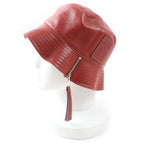 Loewe Lambskin Anagram Patched Fisherman Hat Bucket Hat Terracotta 57