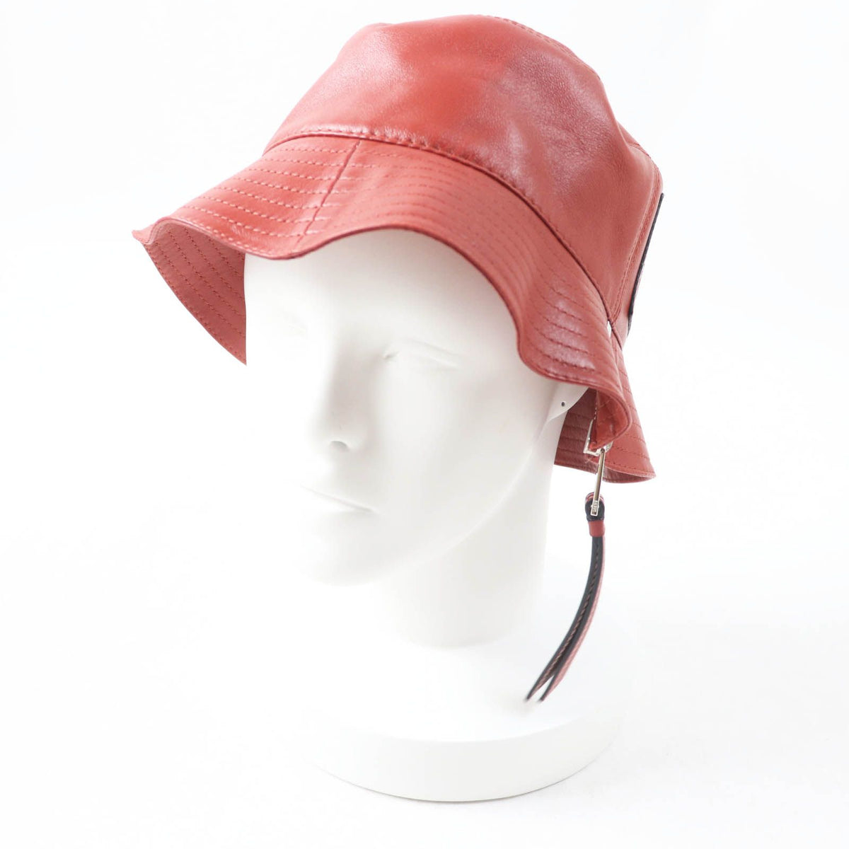 Loewe Lambskin Anagram Patched Fisherman Hat Bucket Hat Terracotta 57 — view 3
