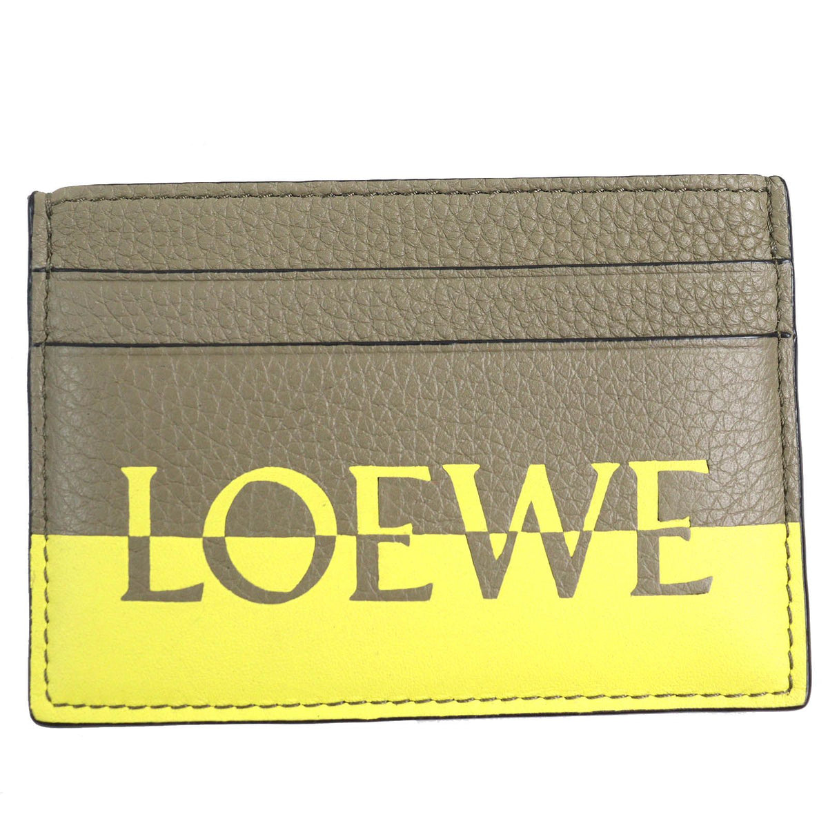 Loewe Signature Plain Cardholder Card Case Logo Leather
