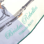 Hermes Brides Rebelles Harness Silk 100% Carre 140 Large Shawl Scarf Multicolor — view 5