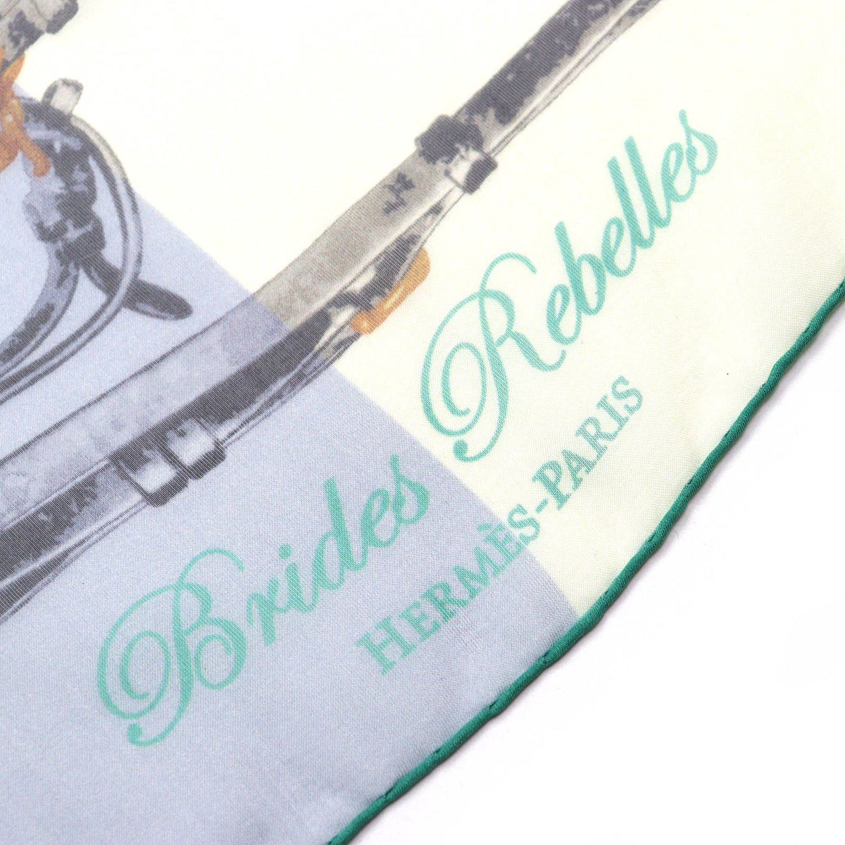 Hermes Brides Rebelles Harness Silk 100% Carre 140 Large Shawl Scarf Multicolor — view 5