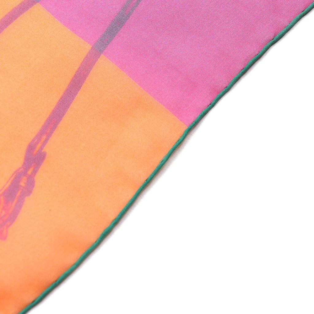 Hermes Brides Rebelles Harness Silk 100% Carre 140 Large Shawl Scarf Multicolor — view 4