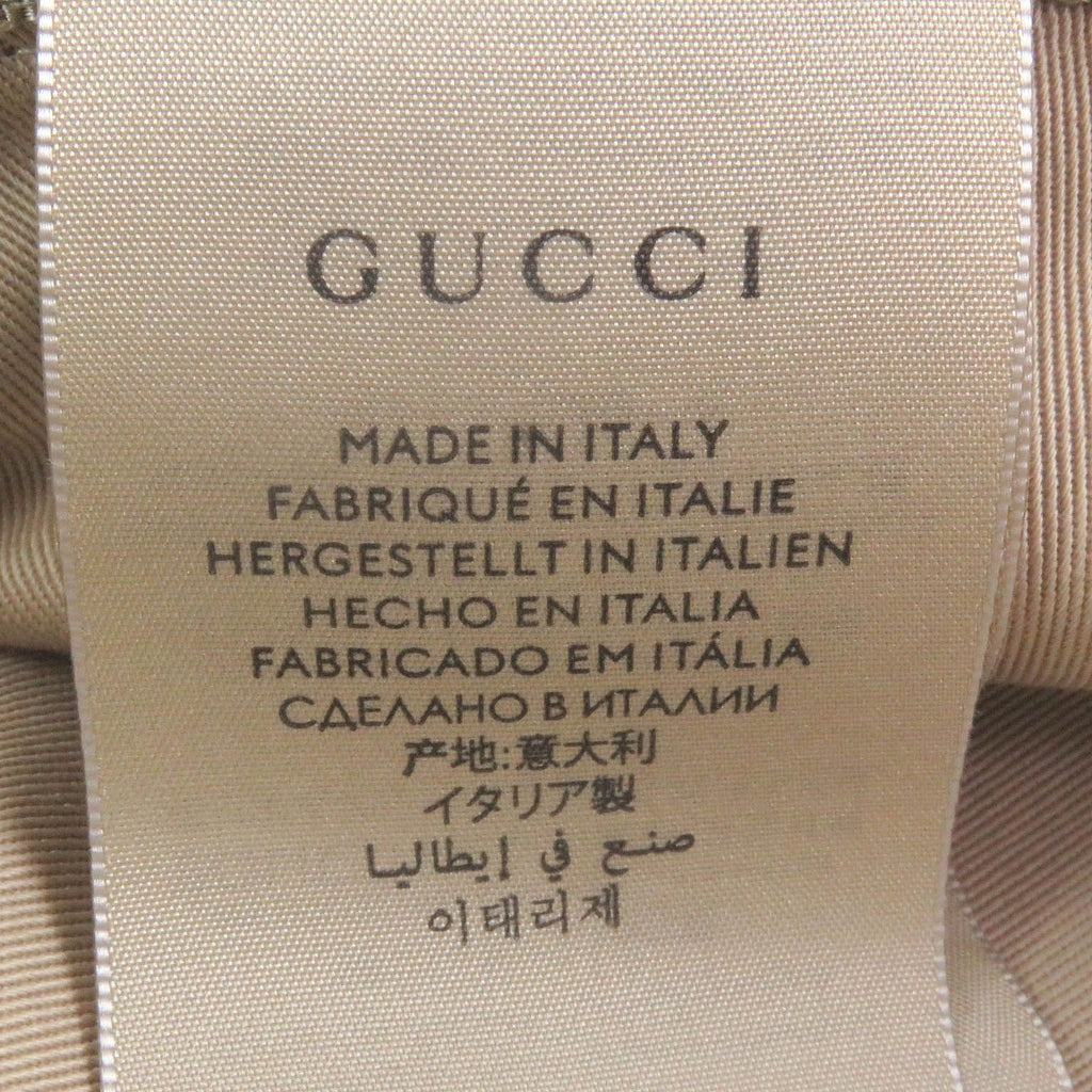 Gucci GG Canvas Leather Piping Bucket Hat Fedora Hat Beige — view 7