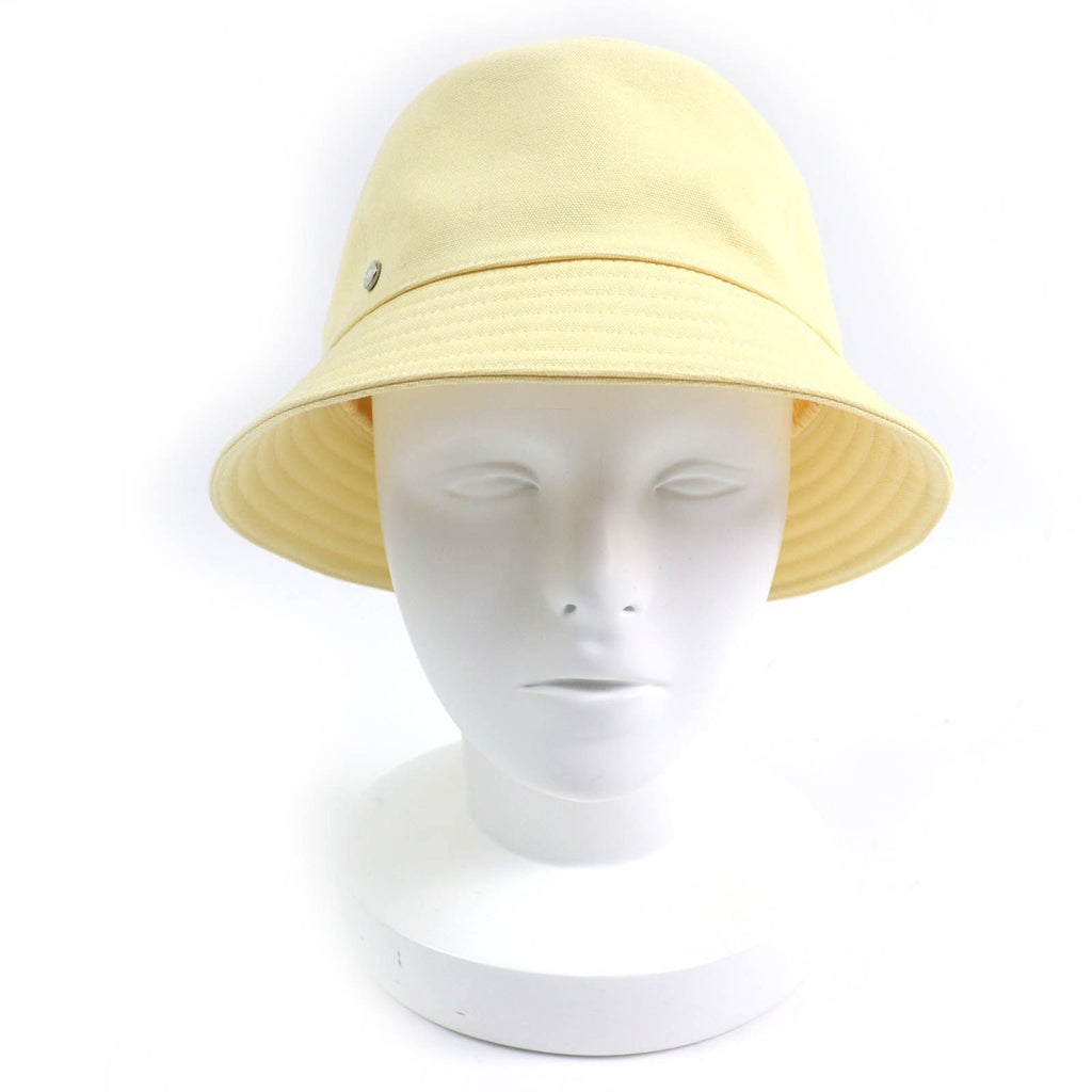 Hermes Calvi Cotton 100% Sellier Bucket Hat Yellow 57 — view 2