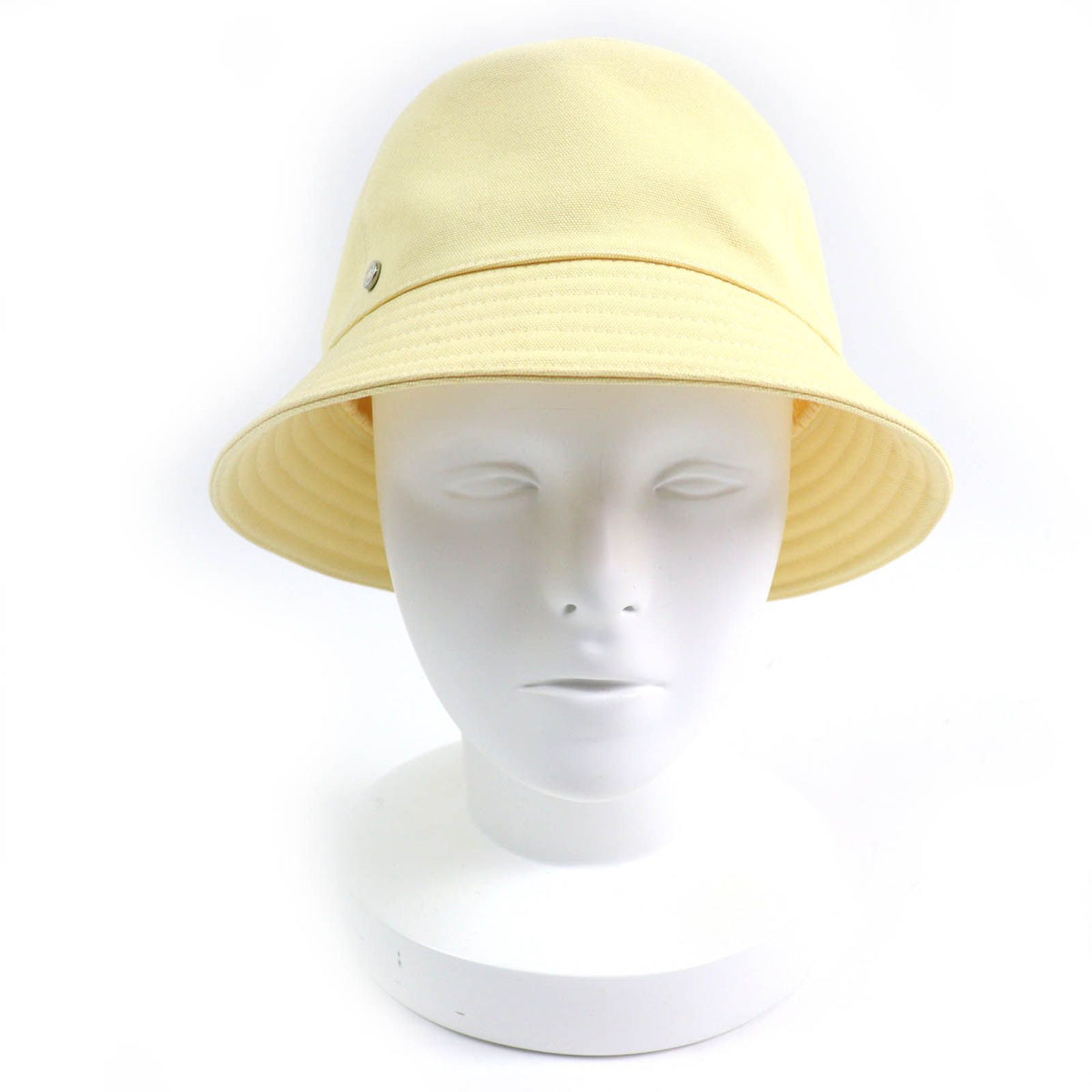 Hermes Calvi Cotton 100% Sellier Bucket Hat Yellow 57 — view 2