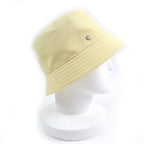 Hermes Calvi Cotton 100% Sellier Bucket Hat Yellow 57 — view 5