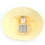 Hermes Calvi Cotton 100% Sellier Bucket Hat Yellow 57 — view 6
