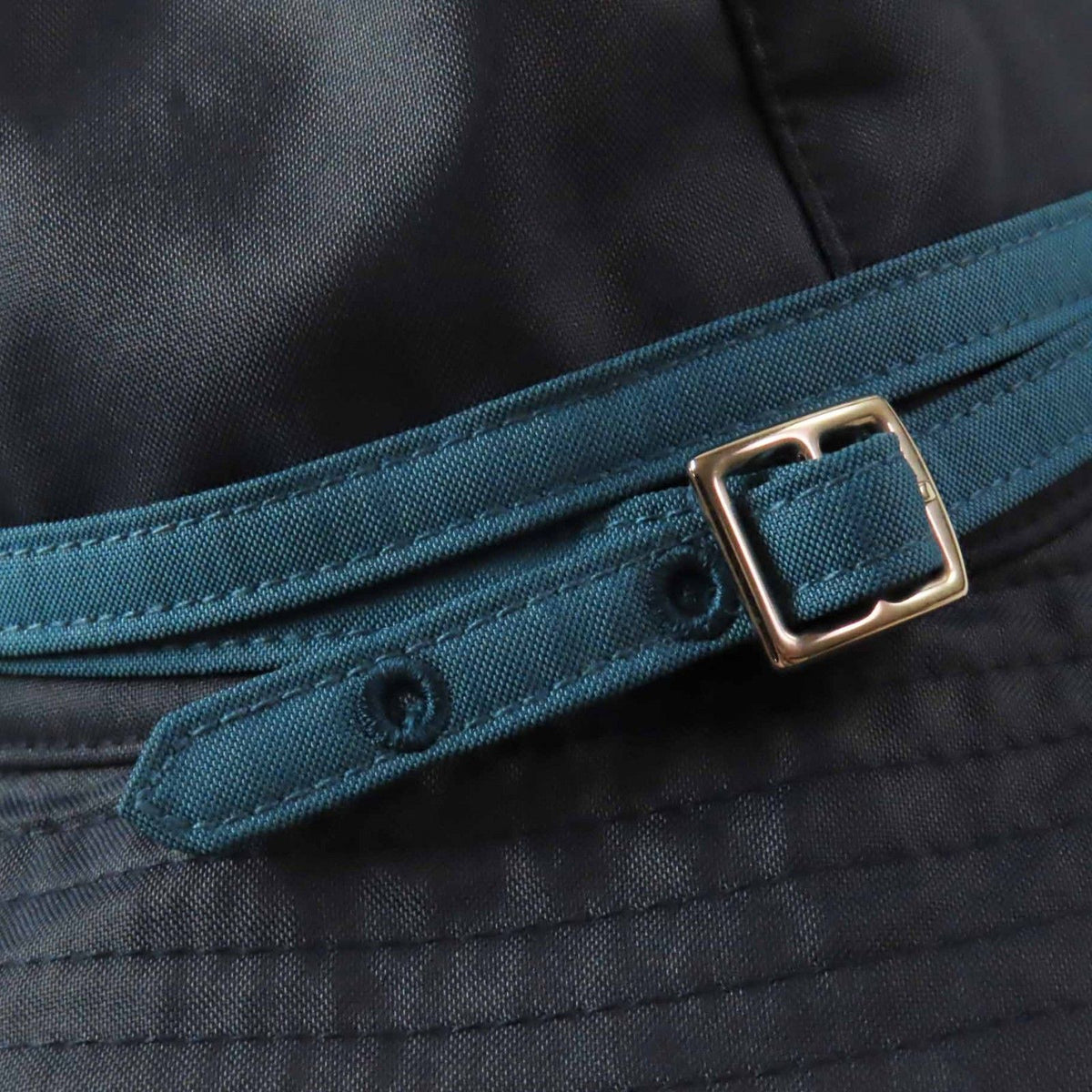 Hermes Silver Hat with Belt Navy Light Blue 56 — view 7