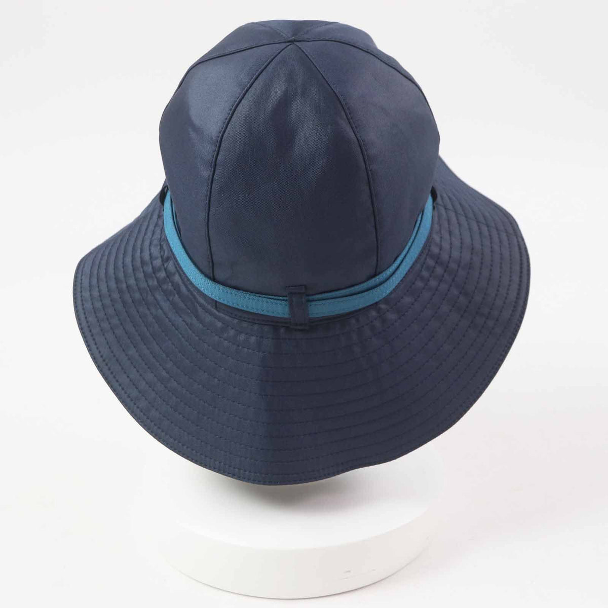 Hermes Silver Hat with Belt Navy Light Blue 56 — view 3