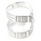 Hermes Toareg Bracelet Bangle Silver — view 2