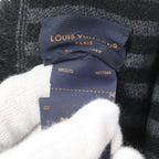 Louis Vuitton Echarpe LV Harmony Wool 100% Logo Patch Scarf Gray — view 7
