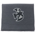 Louis Vuitton Echarpe LV Harmony Wool 100% Logo Patch Scarf Gray
