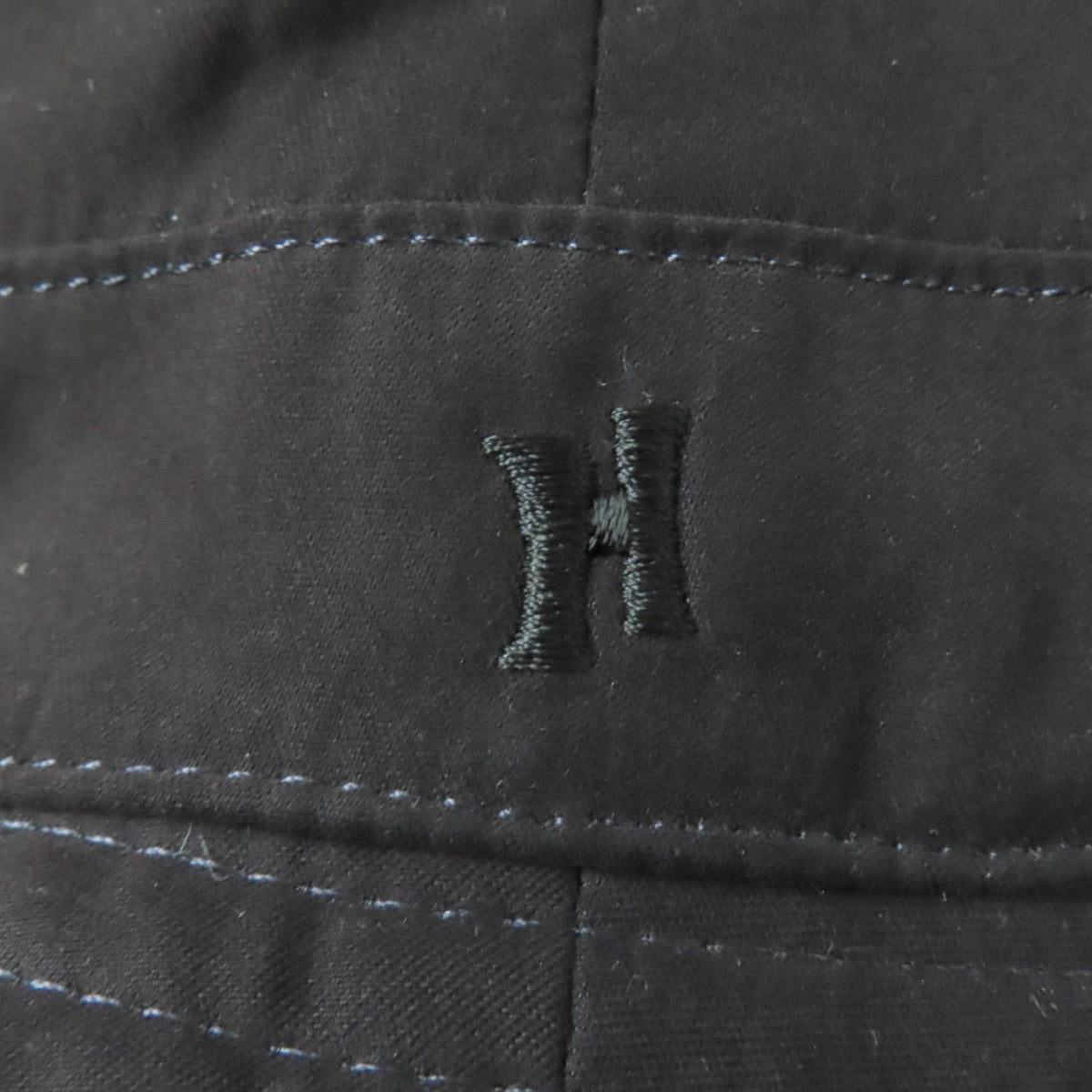 Hermes H Logo Embroidery Wide Brim Hat Dark Brown 56 — view 7