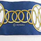 Hermes Twilly Lift Profile Silk 100% Marine Noir Gold Scarf — view 7