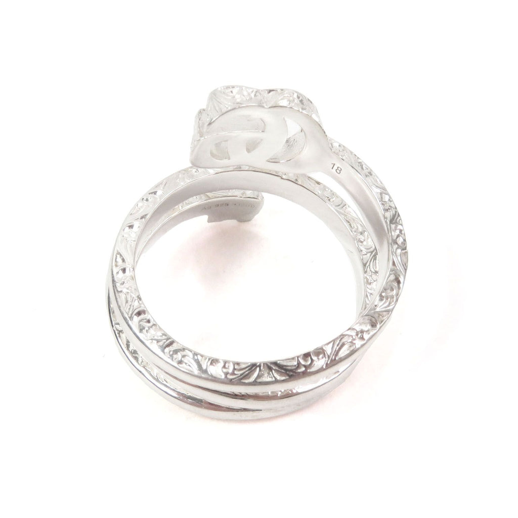 Gucci Double G Key Motif Ring Silver — view 3