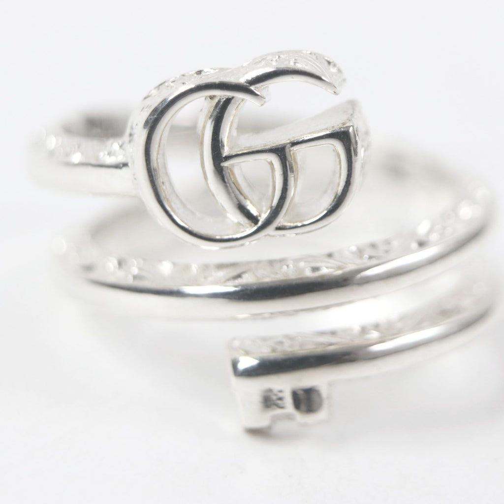 Gucci Double G Key Motif Ring Silver — view 4