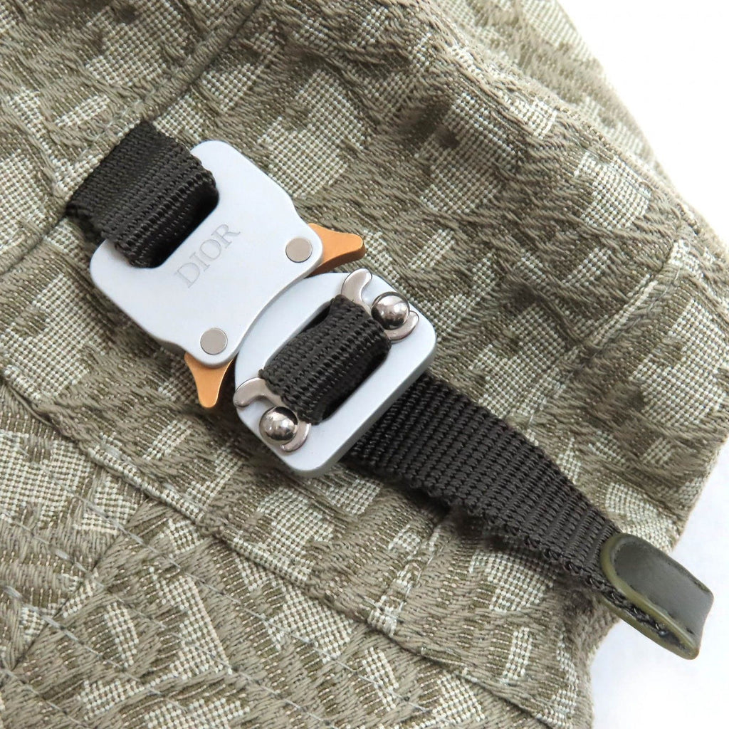 Dior Homme Cotton Oblique All Over Print Logo with Roller Buckle Jacquard — view 6