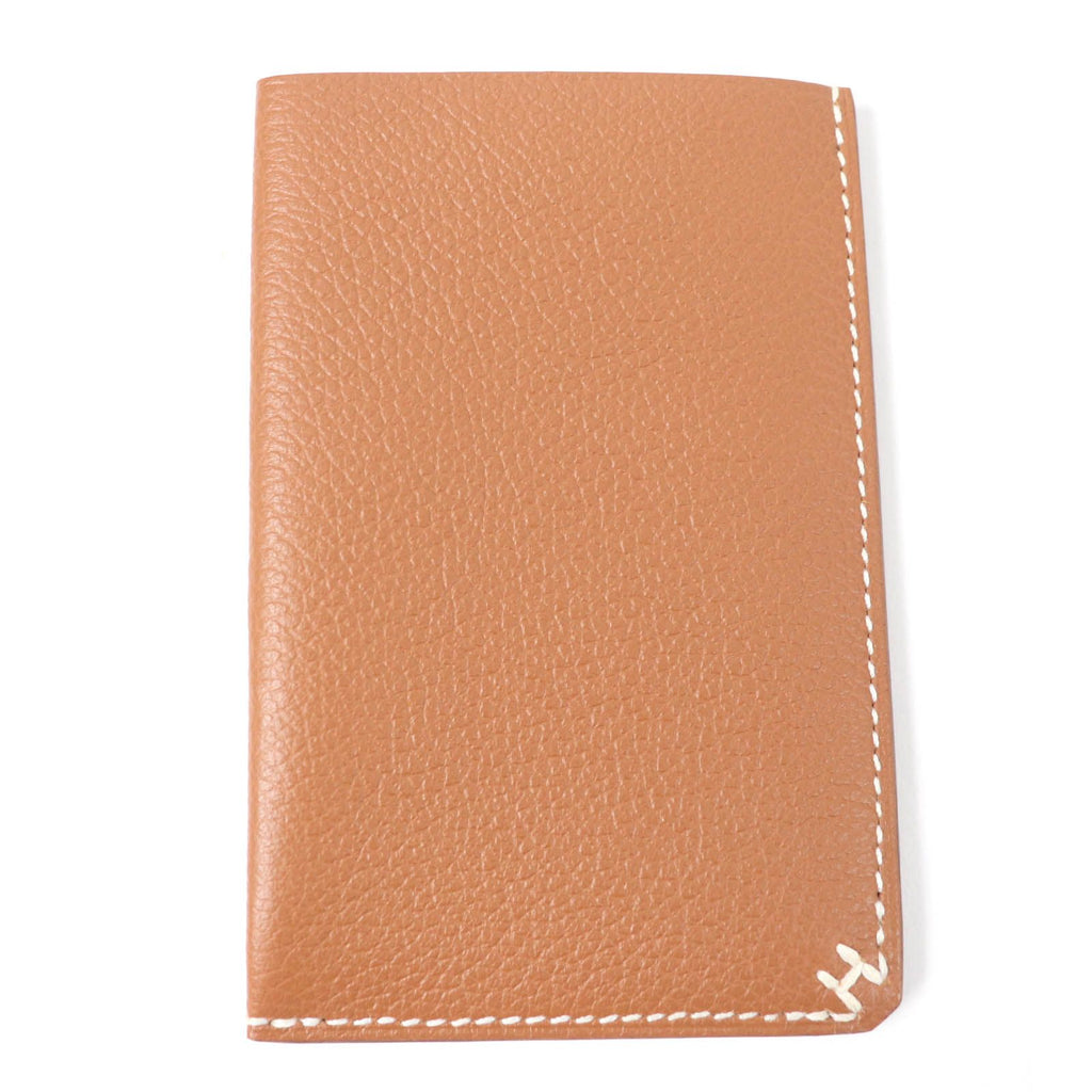 Hermes H Sellier Gold Veau Evercolor Card Case — view 3