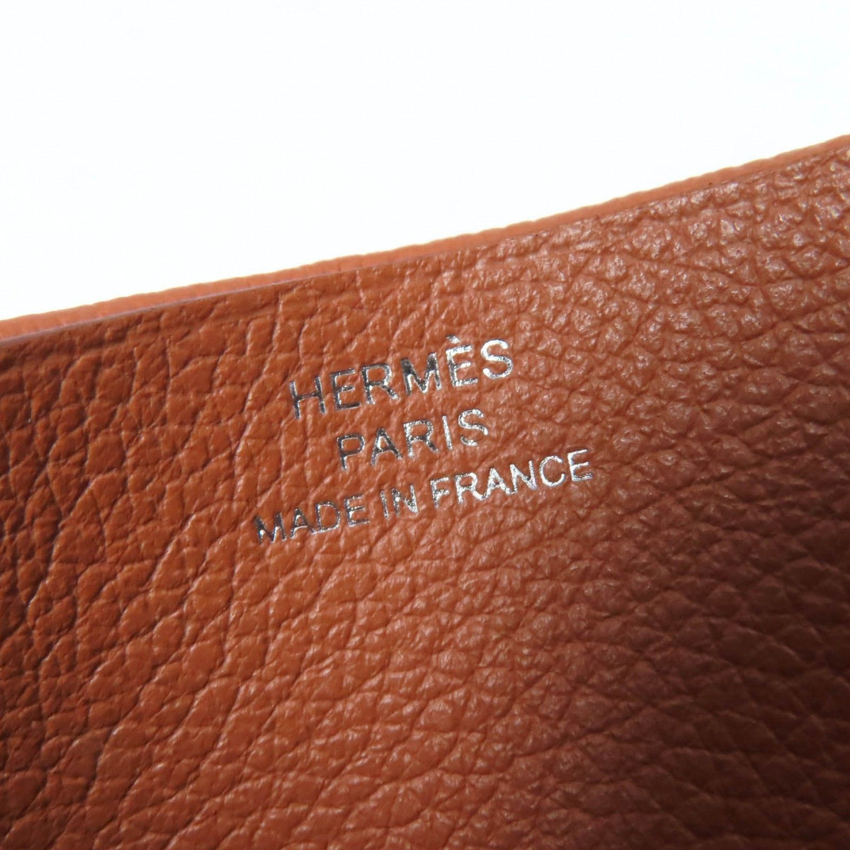 Hermes H Sellier Gold Veau Evercolor Card Case — view 8