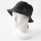 Loewe Anagram Leather Patch Lambskin Hat Black Silver 59 — view 3
