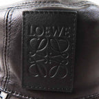 Loewe Anagram Leather Patch Lambskin Hat Black Silver 59 — view 8
