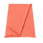 Hermes Grand Chevron Cashmere 100% Rose Blush Leather Logo Patch Shawl Scarf — view 3