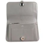 Hermes Dogon GM Duo Gris Meyer Silver Sellier Buttons Togo Wallet — view 6