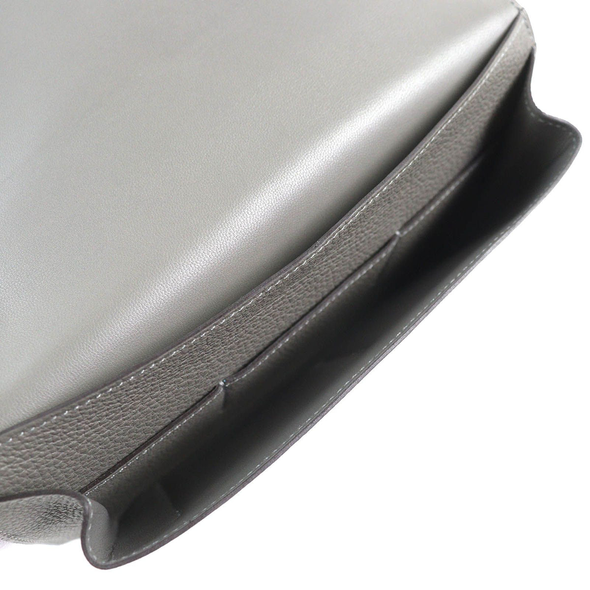 Hermes Dogon GM Duo Gris Meyer Silver Sellier Buttons Togo Wallet — view 7