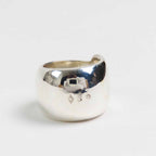 Chanel Vintage Logo Ring Silver — view 4