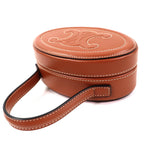 Celine Oval Minaudiere Cuir Triomphe Smooth Calfskin Handbag Tan — view 4