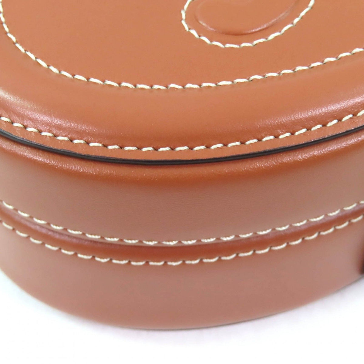 Celine Oval Minaudiere Cuir Triomphe Smooth Calfskin Handbag Tan — view 6