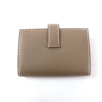 Hermes Bearn Mini Etoupe Gold Mini Wallet Coin Veau Madame Card Case — view 3