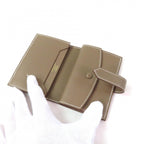 Hermes Bearn Mini Etoupe Gold Mini Wallet Coin Veau Madame Card Case — view 5