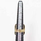 Chanel Premiere Watch Design CC Logo Rhinestone Decoration Ring Black Gold — view 8