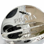 Prada Logo Crystal Ball Earrings — view 6